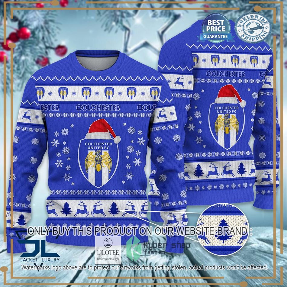 Colchester United EFL Ugly Christmas Sweater - LIMITED EDITION 6