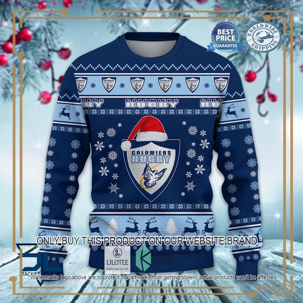 Alternative view of Colomiers rugby Ugly Christmas Sweater
