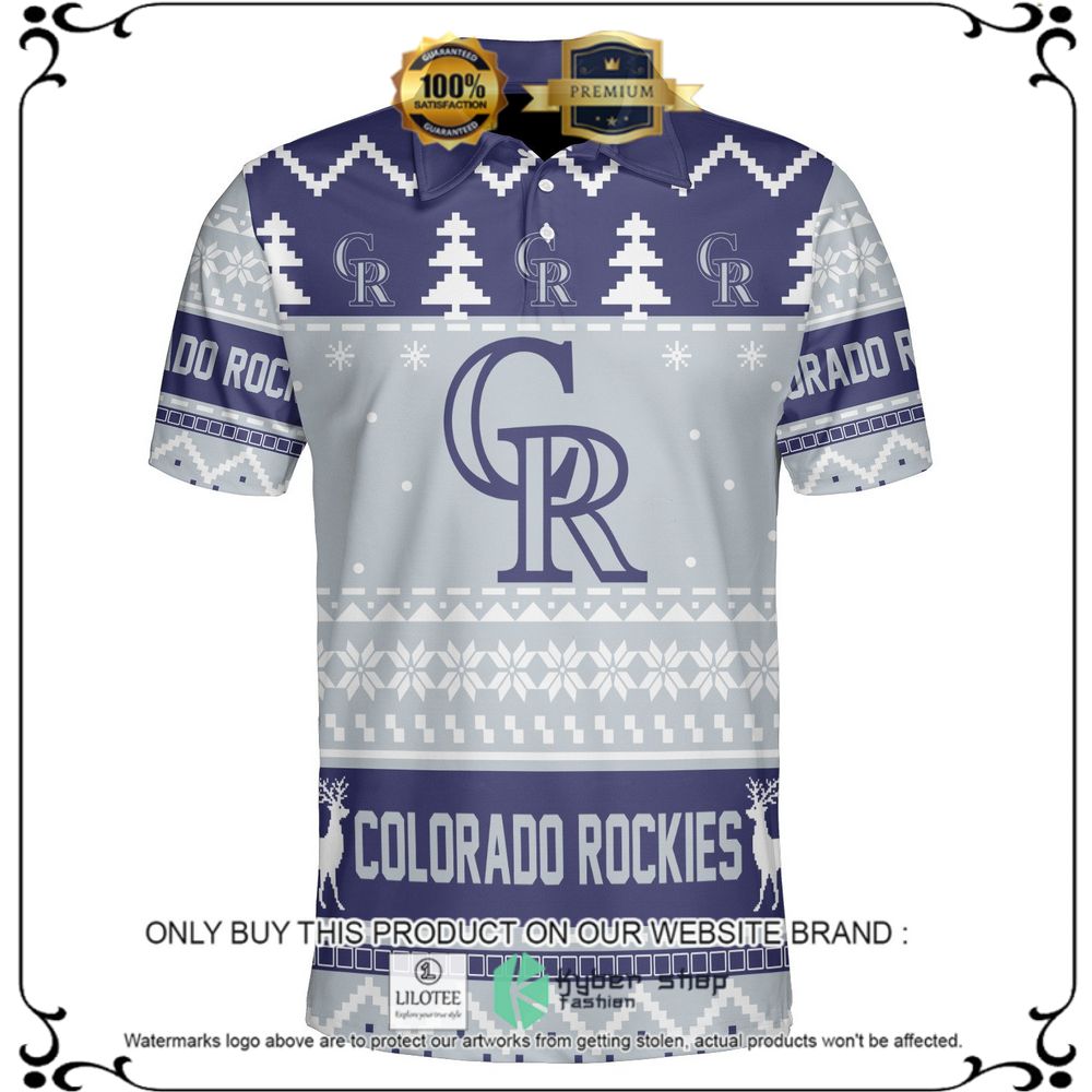 colorado rockies personalized sweater polo 1 33993