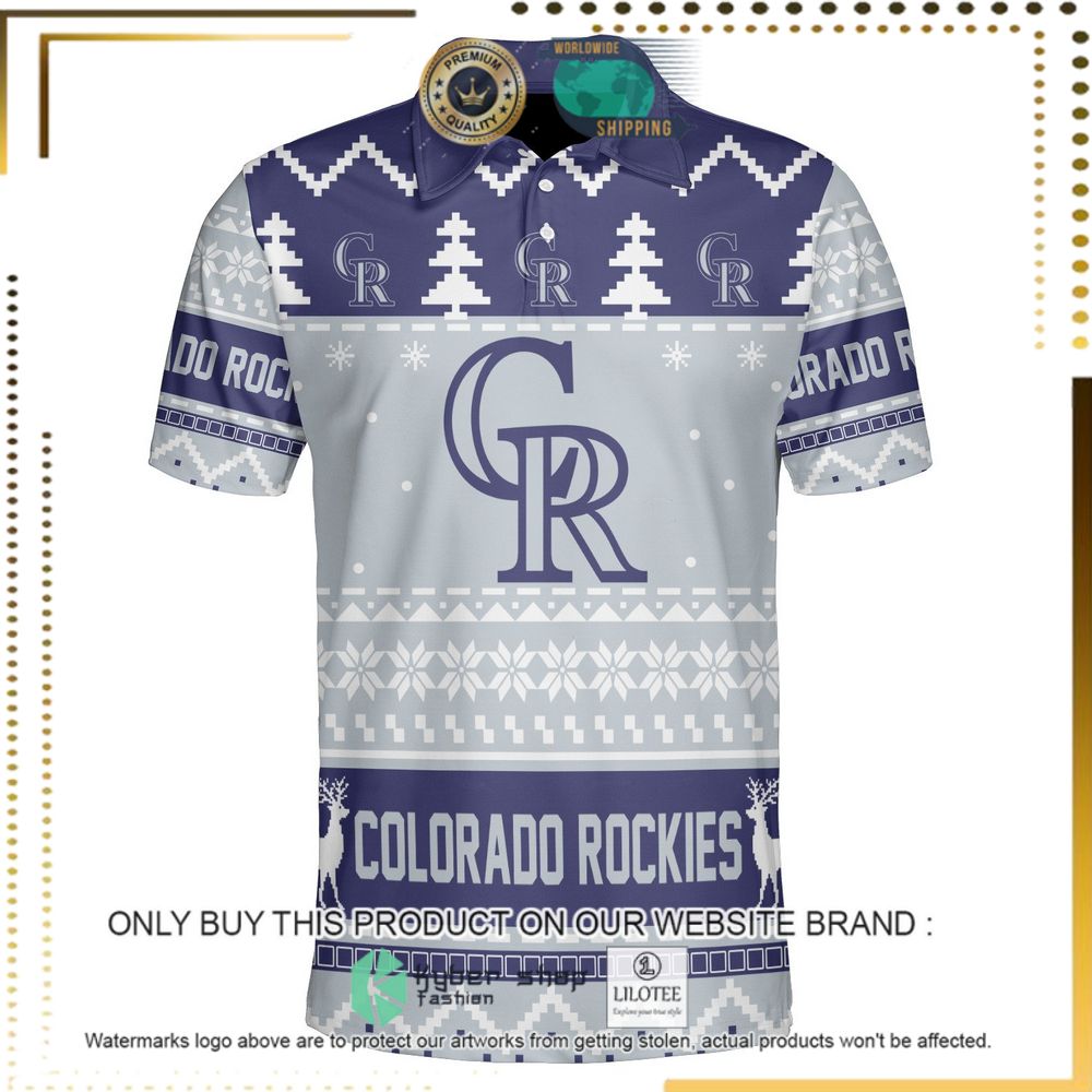 colorado rockies personalized sweater polo 1 50890
