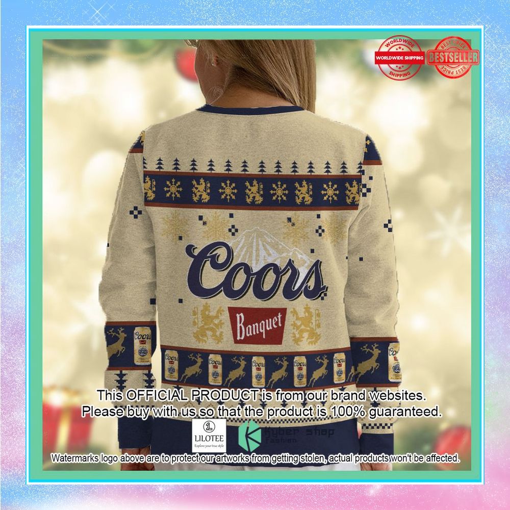 coors banquet logo chirstmas sweater 2 791