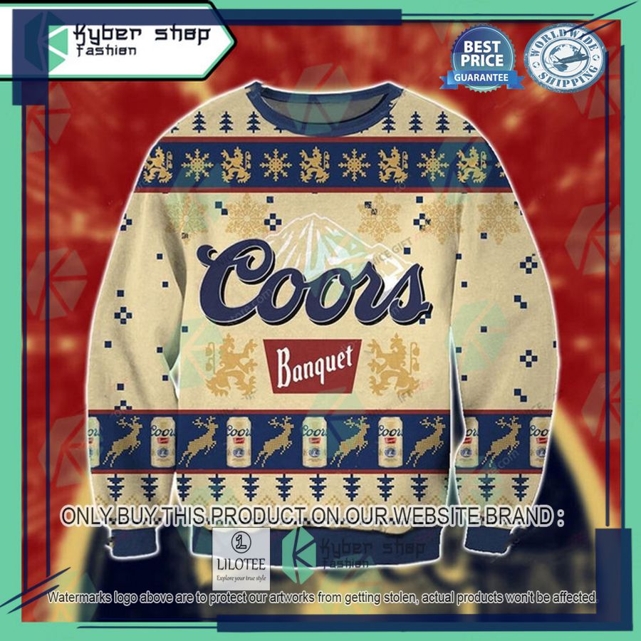 coors banquet ugly christmas sweater 1 3435
