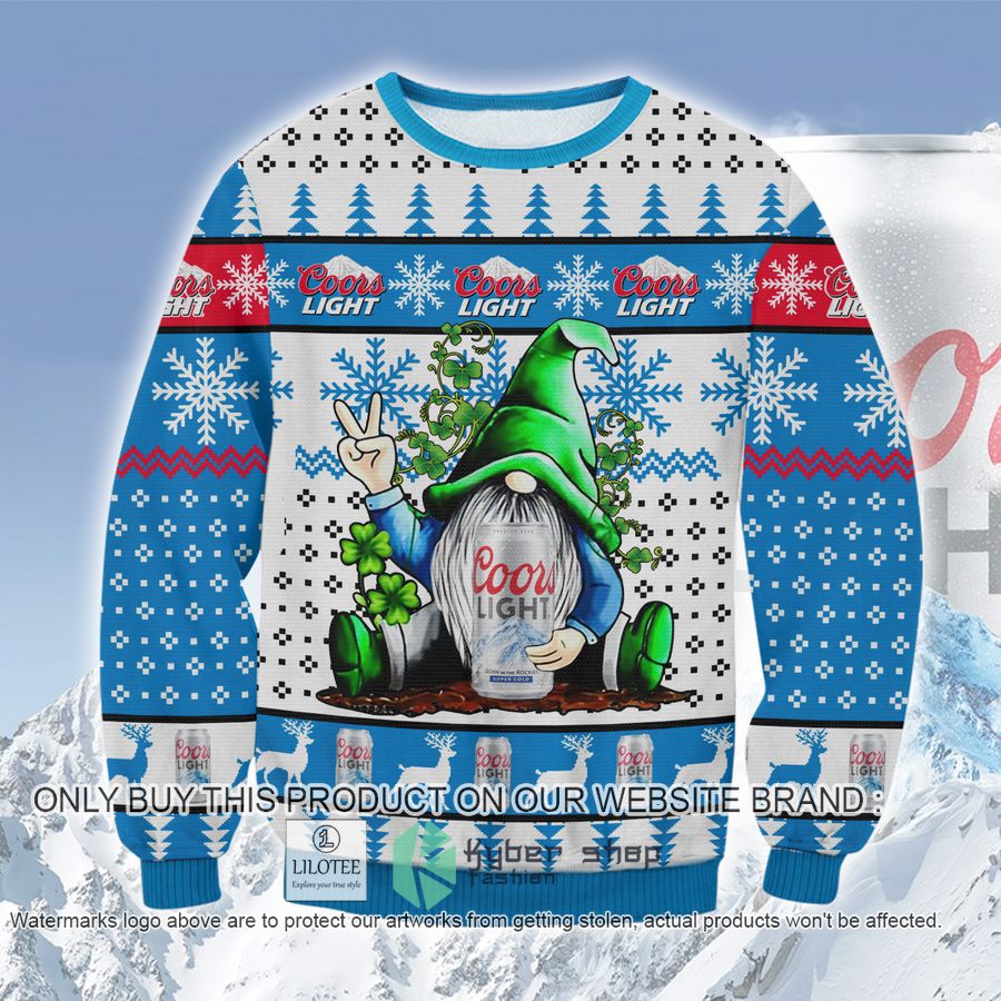 Coors Light Gnome Christmas Sweater, Sweatshirt 9