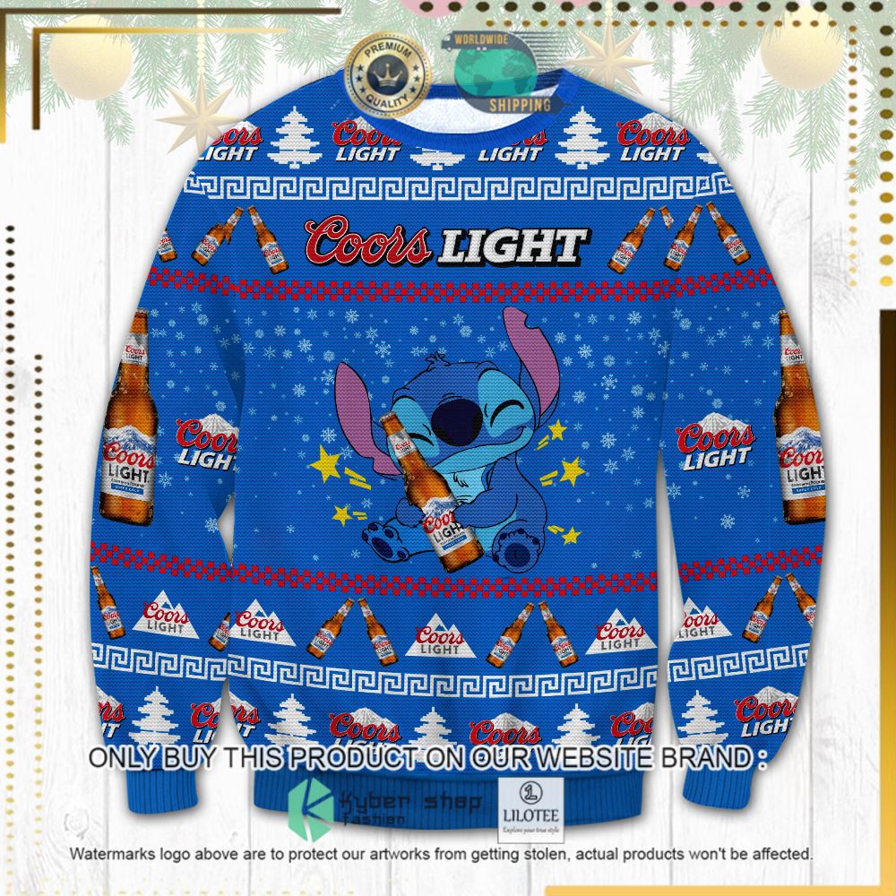 coors light stitch hug ugly sweater 1 52355