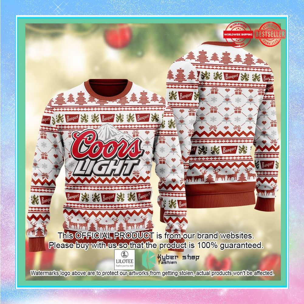 coors light white red chirstmas sweater 1 862