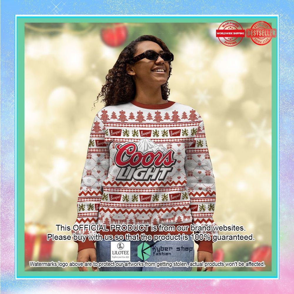 coors light white red chirstmas sweater 4 380