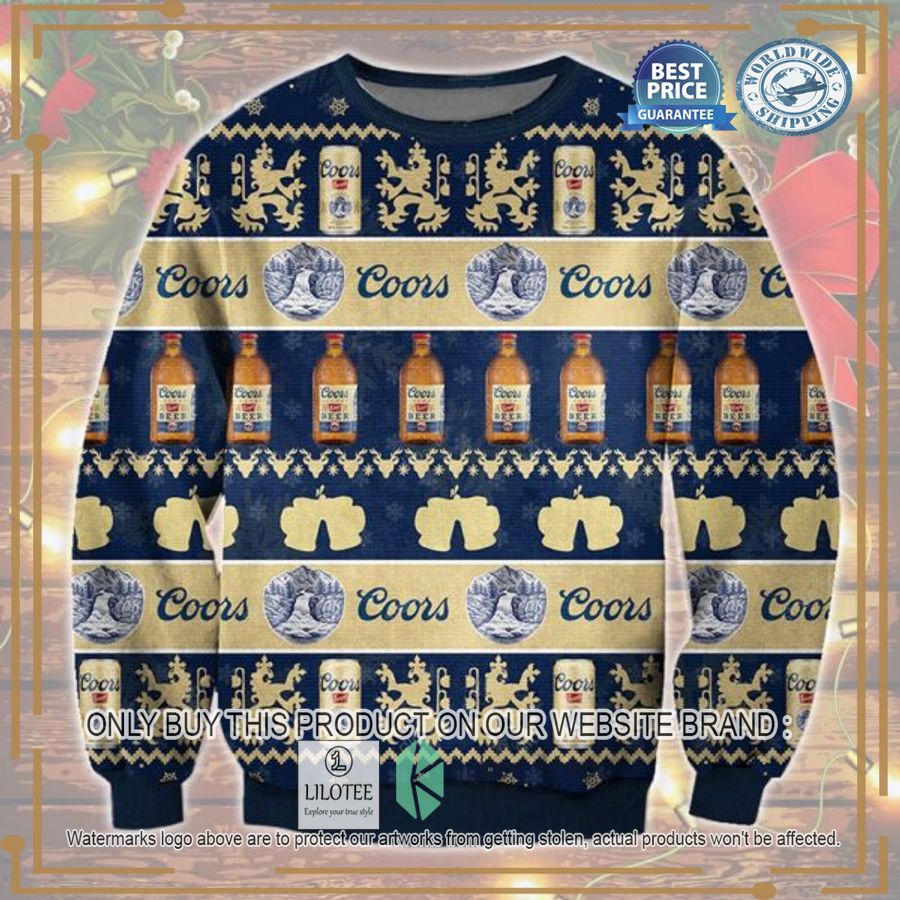 Coors Beer Ugly Christmas Sweater - LIMITED EDITION 3