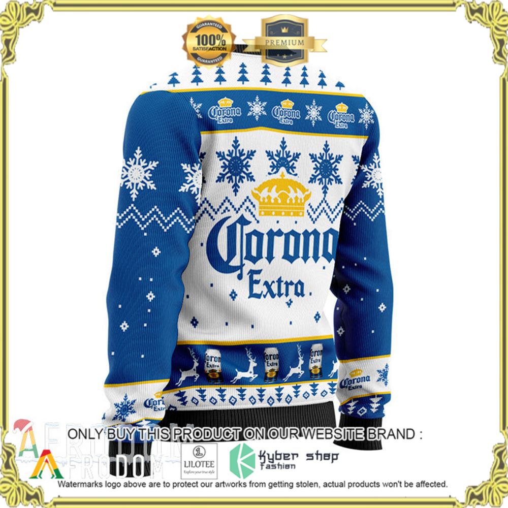 corona extra blue white christmas sweater 1 13350