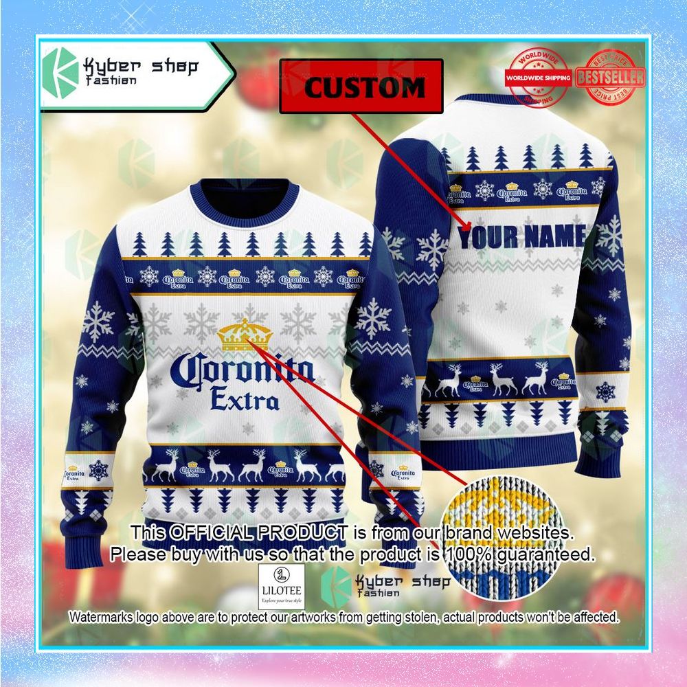 corona extra coronita christmas sweater 1 682