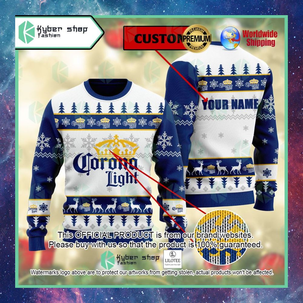 corona light ugly sweater 1 832