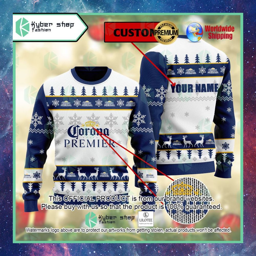 corona premier ugly sweater 1 988