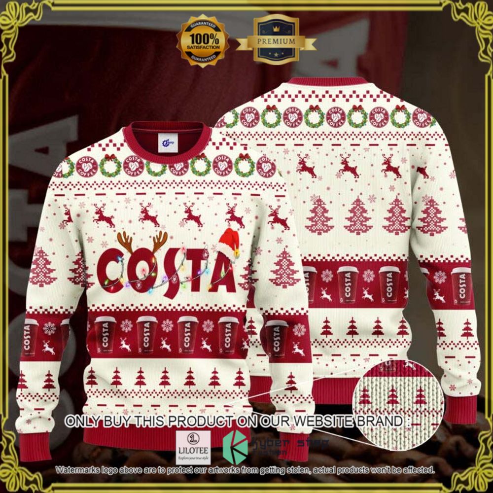 costa drinks hat ugly sweater 1 13178