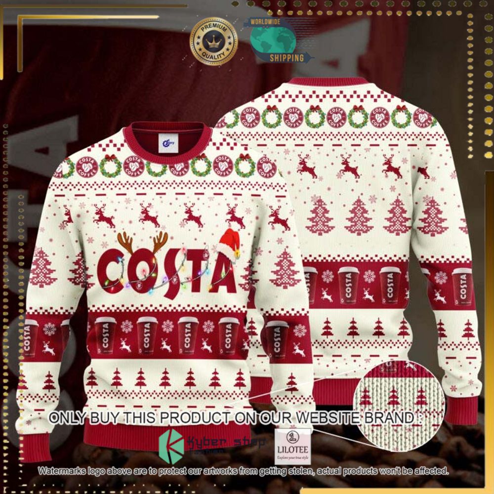 costa drinks hat ugly sweater 1 16660