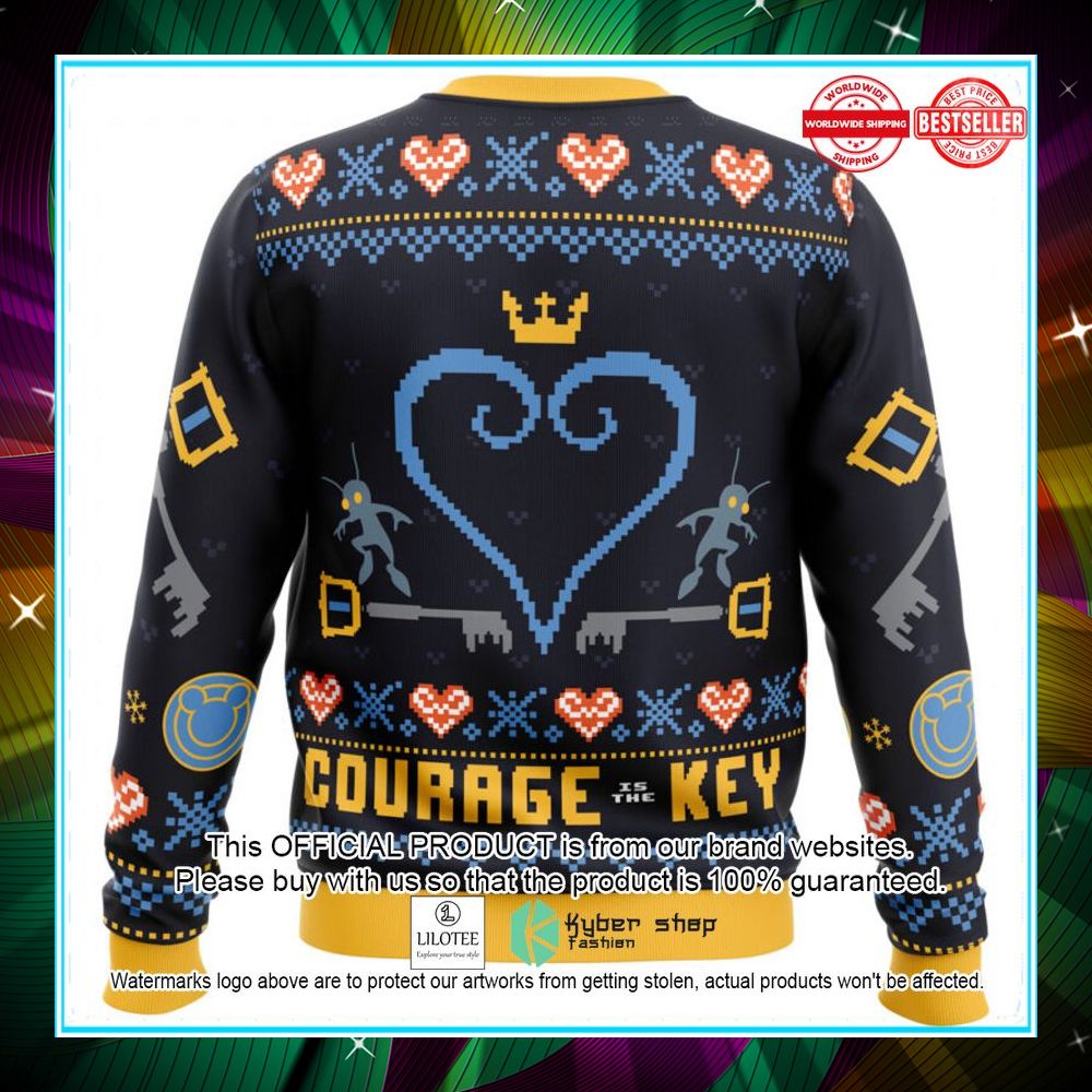 courage is the key kingdom hearts christmas sweater 2 222