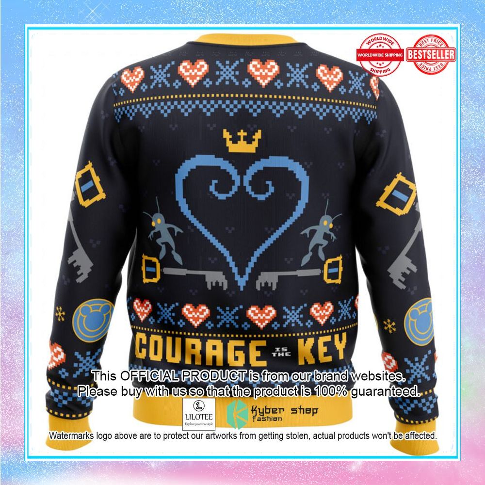 courage is the key kingdom hearts christmas sweater 2 652