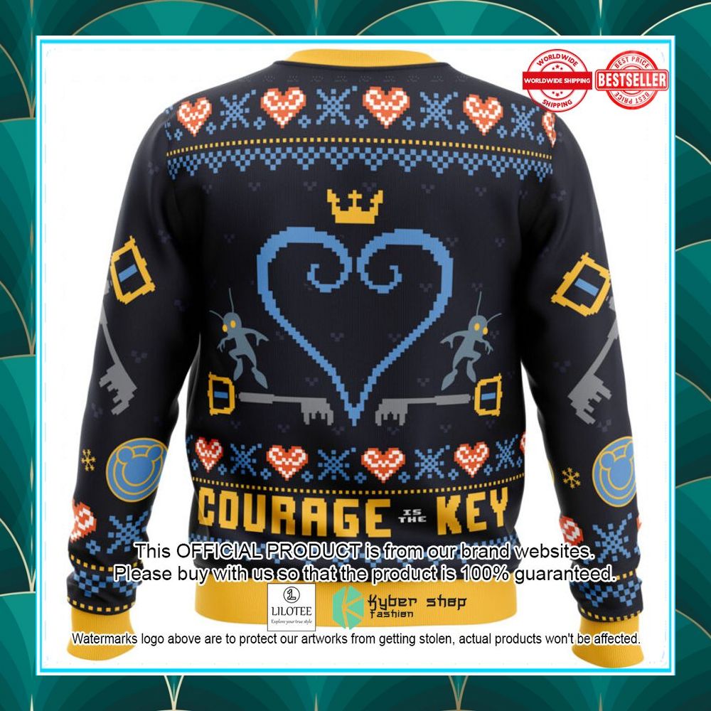 courage is the key kingdom hearts christmas sweater 2 673