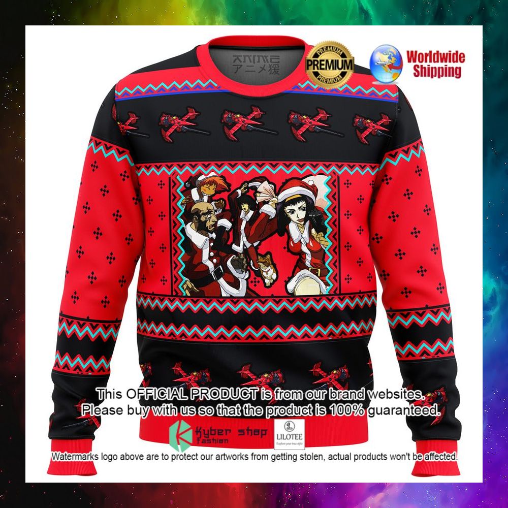 cowboy bebop holiday christmas sweater 1 494