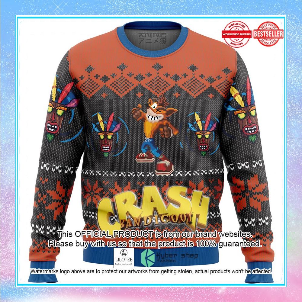 crash bandicoot alt christmas sweater 1 84