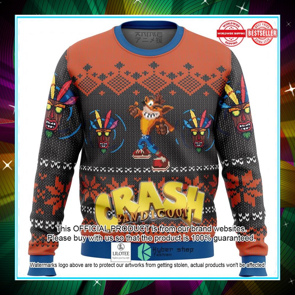 crash bandicoot alt christmas sweater 1 965