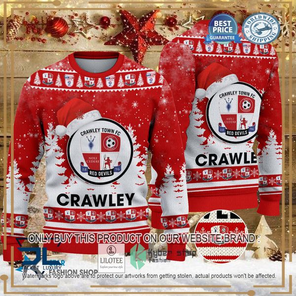 crawley town red christmas sweater 1 58021