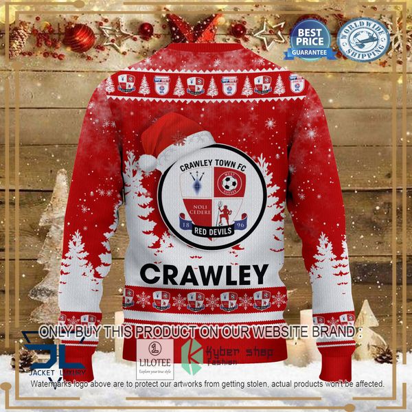 crawley town red christmas sweater 3 43086
