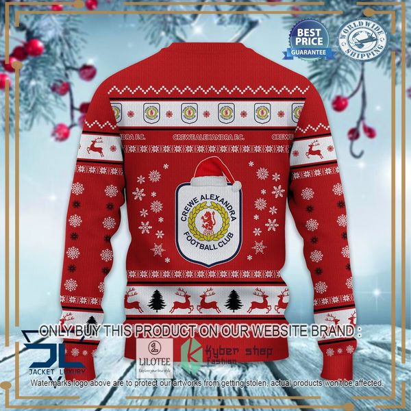 crewe alexandra red christmas sweater 3 95227