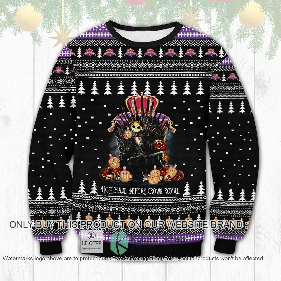 Crown Royal Nightmare Christmas Sweater, Sweatshirt 17