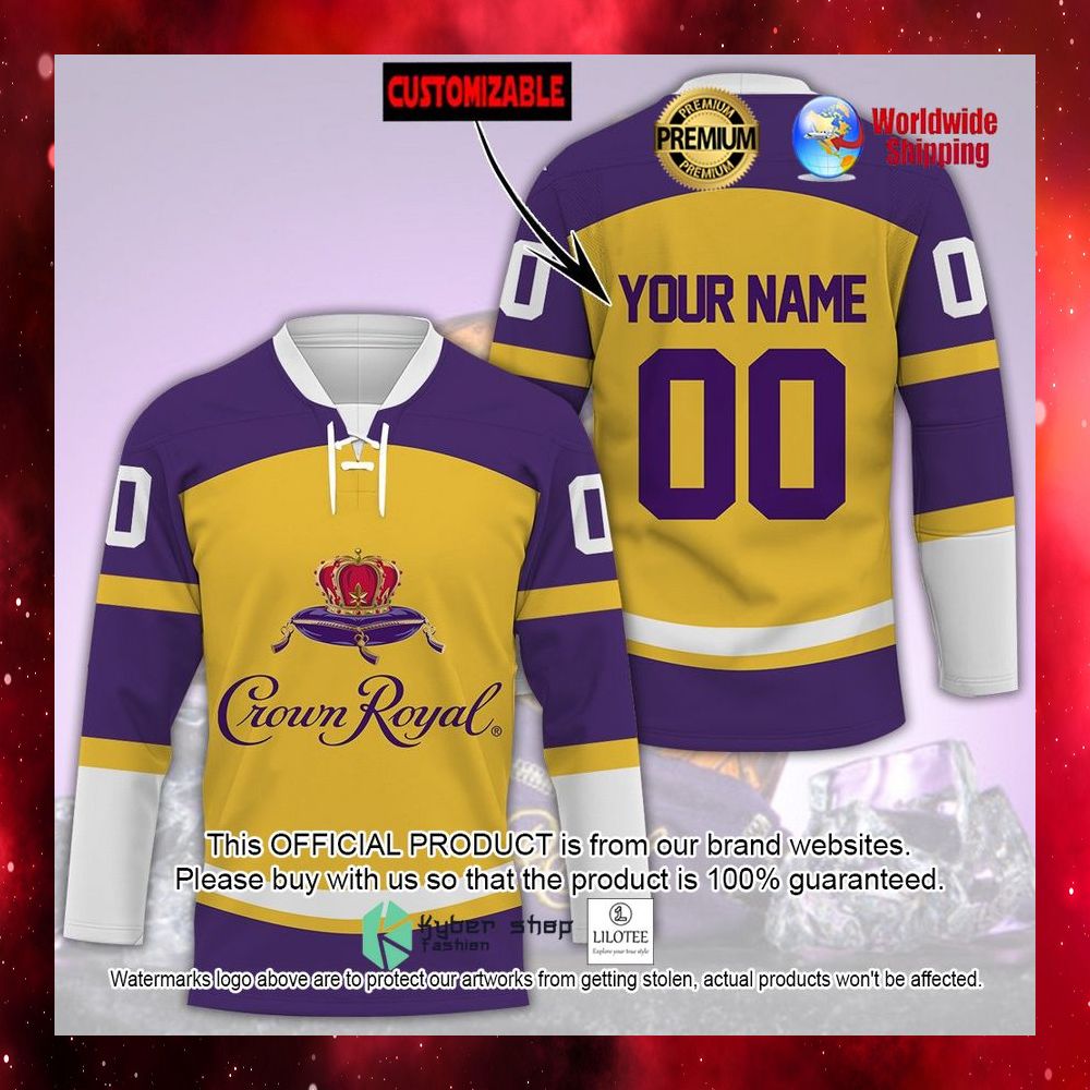 crown royal personalized hockey jersey 1 381