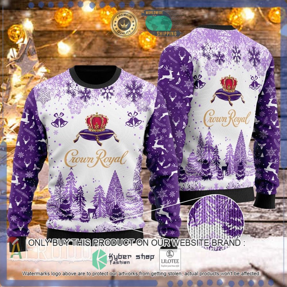 crown royal purple white christmas sweater 1 87577