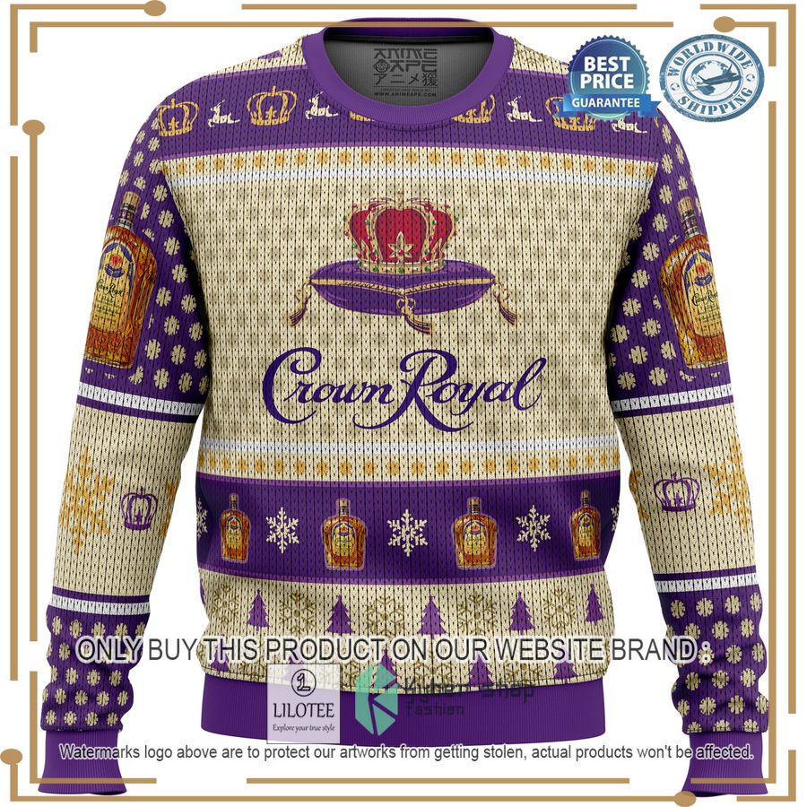 crown royal whiskey christmas sweater 1 39404