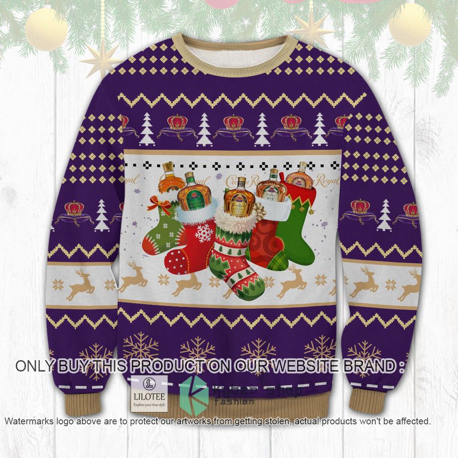 Crown Royal Xmas Socks Christmas Sweater, Sweatshirt 9