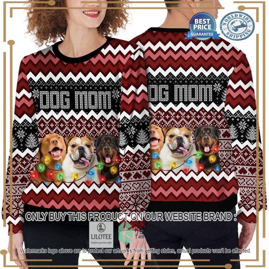 custom pets photos funny dog mom christmas sweater 2 63971