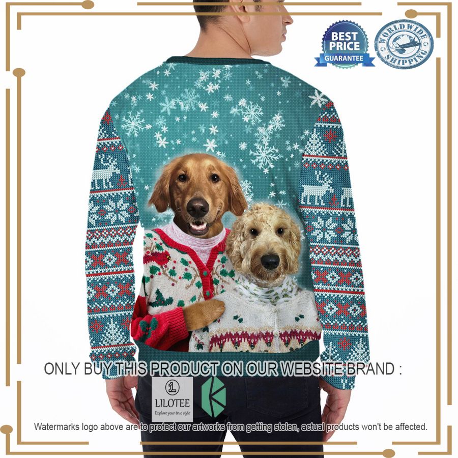 custom photos mutiple pets christmas sweater 2 44028