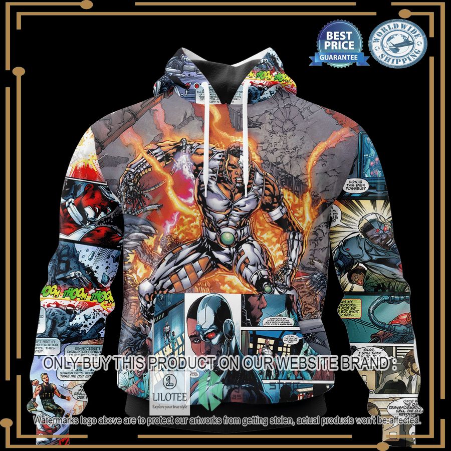 cyborg dc comics universe hoodie hoodie mask 1 37734