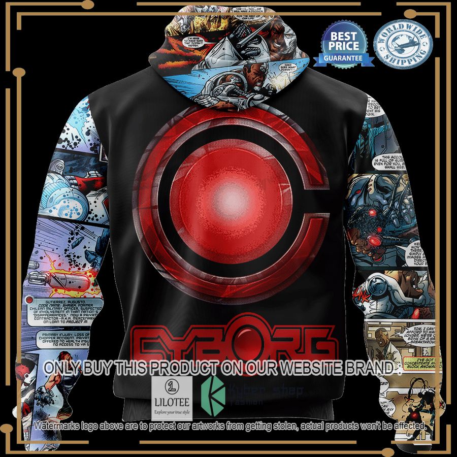 cyborg dc comics universe hoodie hoodie mask 2 37698
