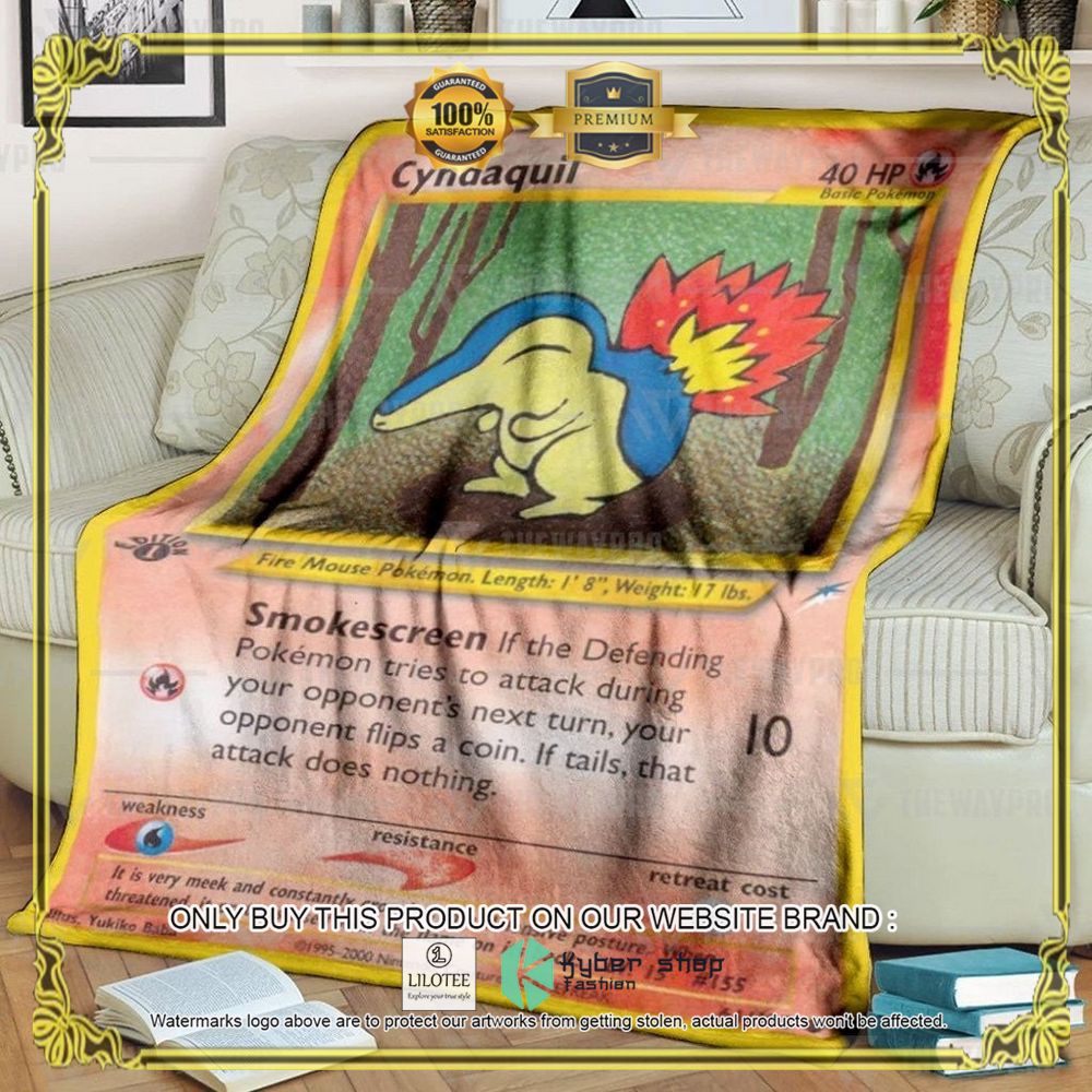 Cyndaquil 1st Edition Smokescreen Anime Pokemon Blanket - LIMITED EDITION 7
