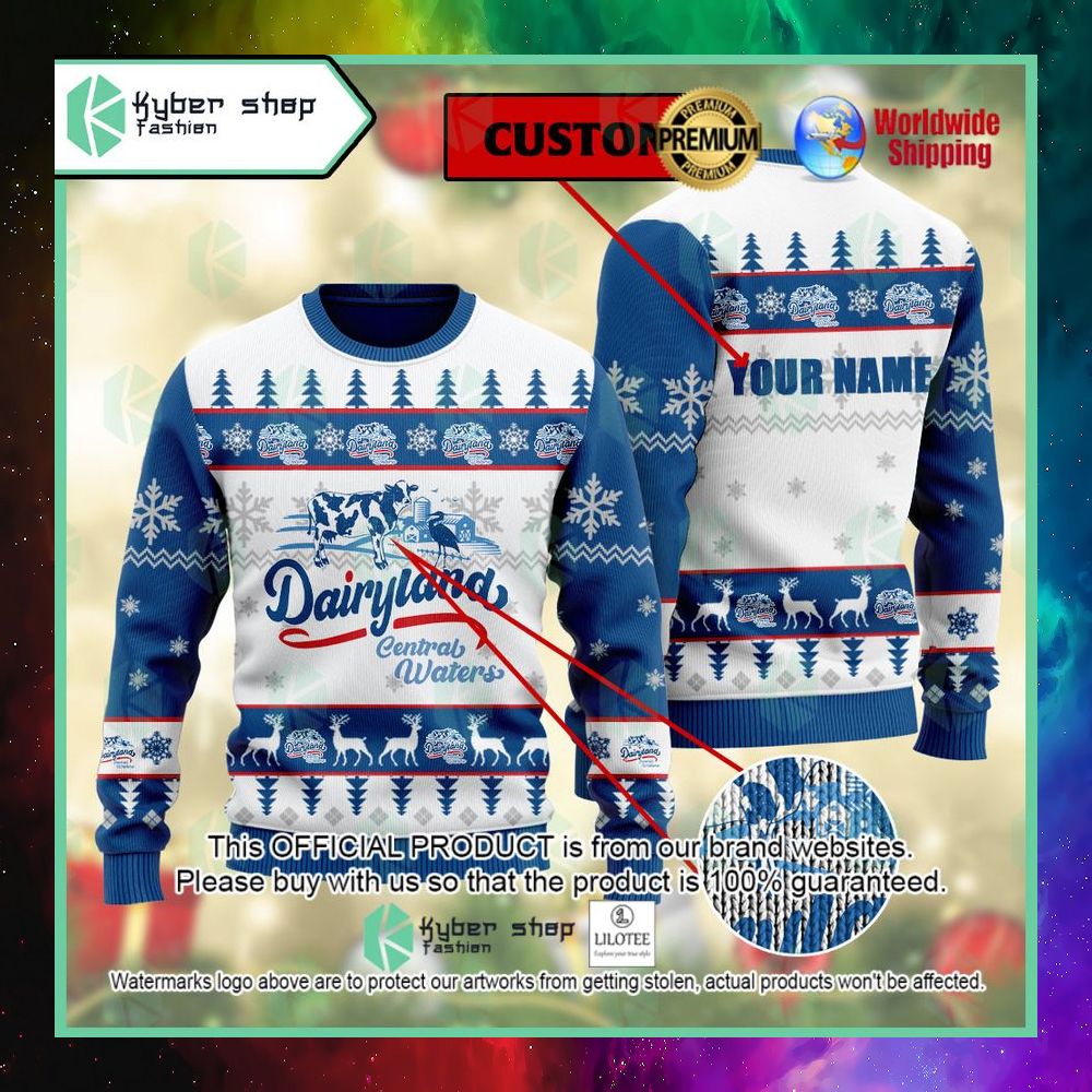 dairyland custom name christmas sweater 1 814