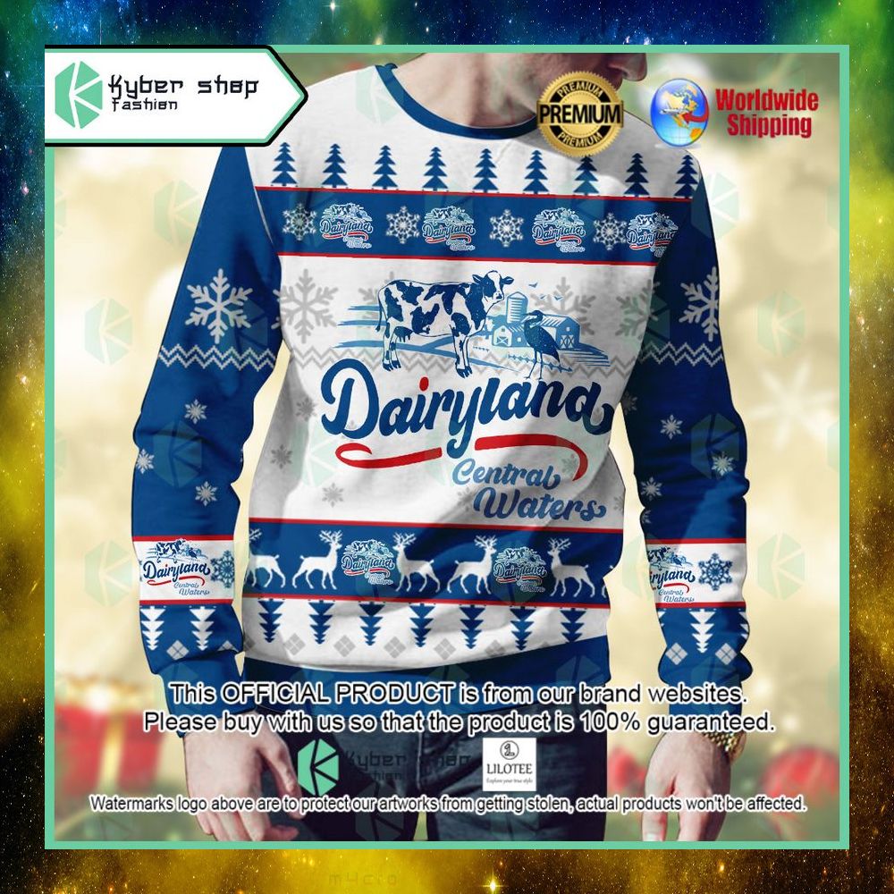 dairyland custom name christmas sweater 1 837