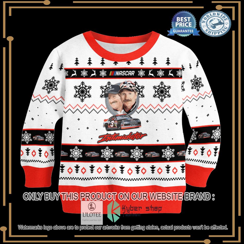 dale earnhardt nascar 3 christmas sweater 2 24061
