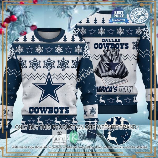 dallas cowboys americas team christmas sweater 1 36656