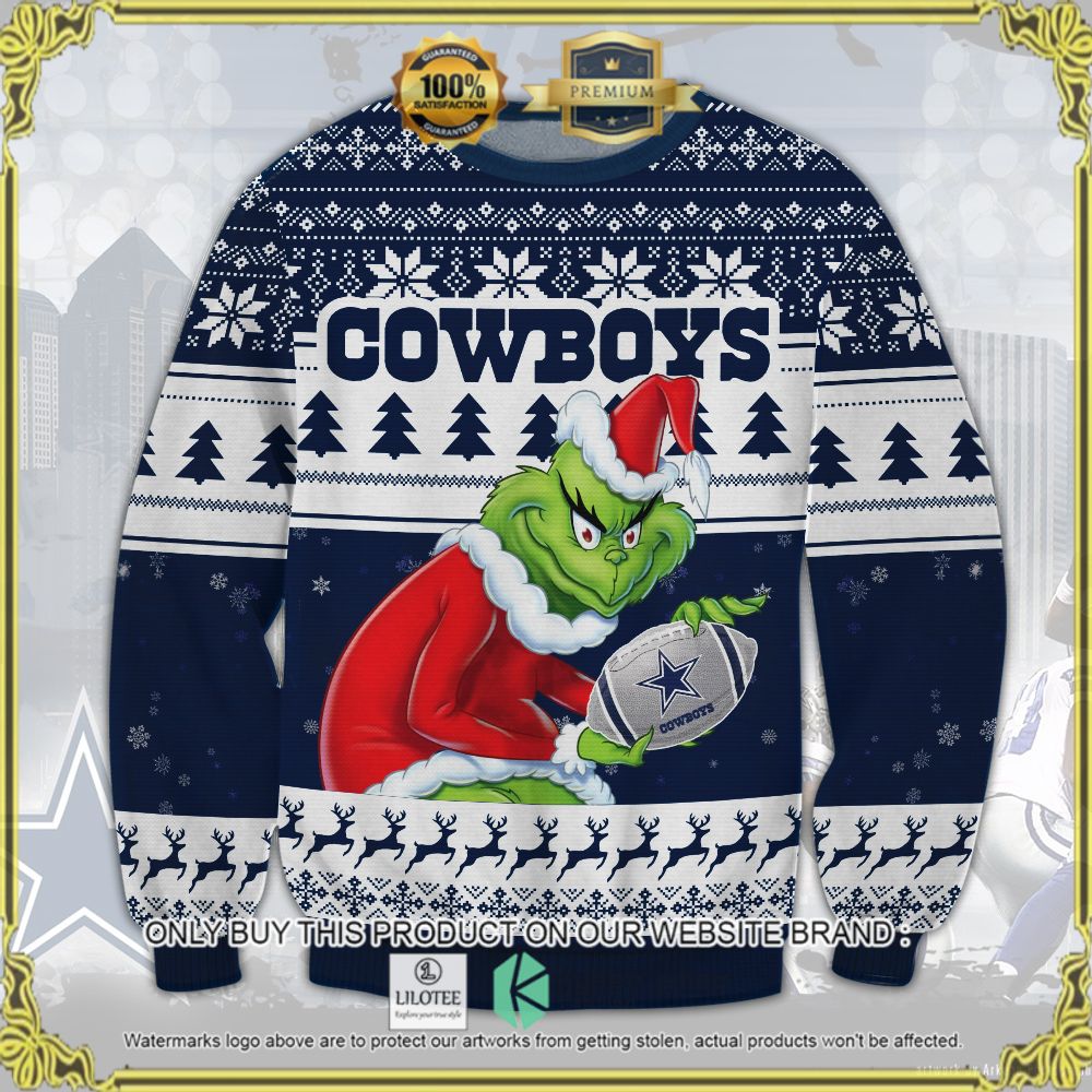 dallas cowboys grinch ugly sweater 1 74393