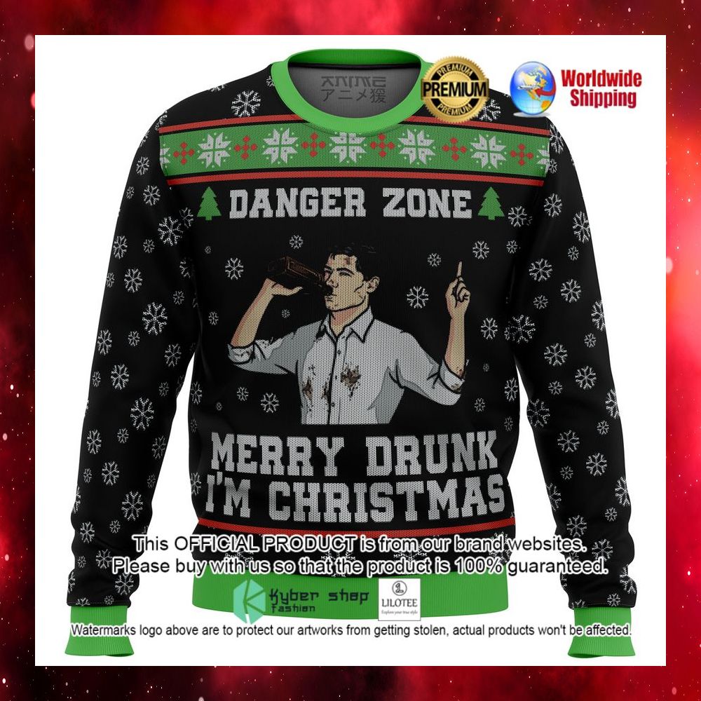 danger zone merry drunk im christmas sweater 1 146