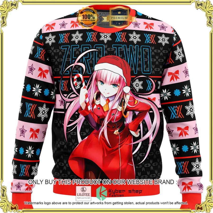 darling in the franxx zero two christmas sweater 1 17906