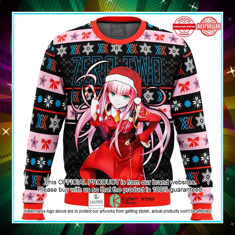 darling in the franxx zero two sweater christmas 1 963