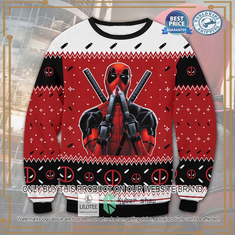 deadpool ugly christmas sweater 1 33385