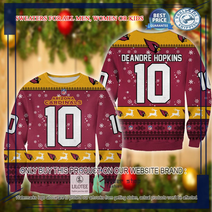 deandre hopkins arizona cardinals christmas sweater 1 50996
