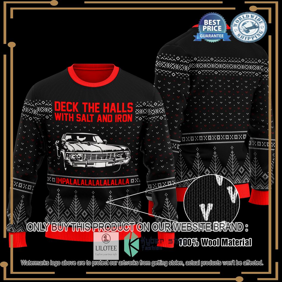 deck the halls with salt and iron christmas sweater 1 95974