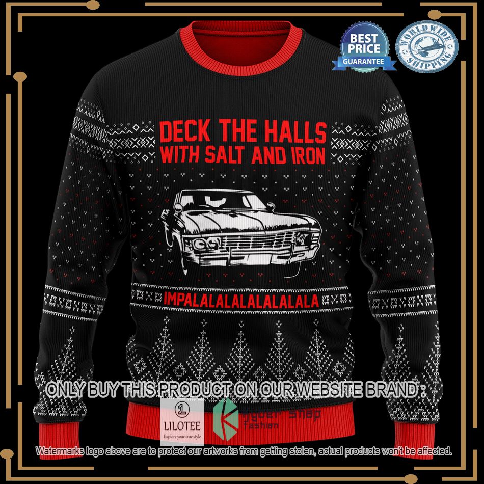 deck the halls with salt and iron christmas sweater 2 57311