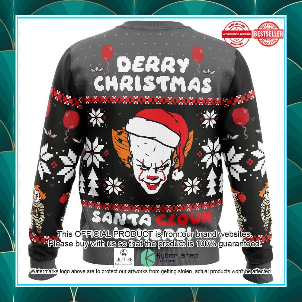 derry christmas pennywise the clown christmas sweater 3 304
