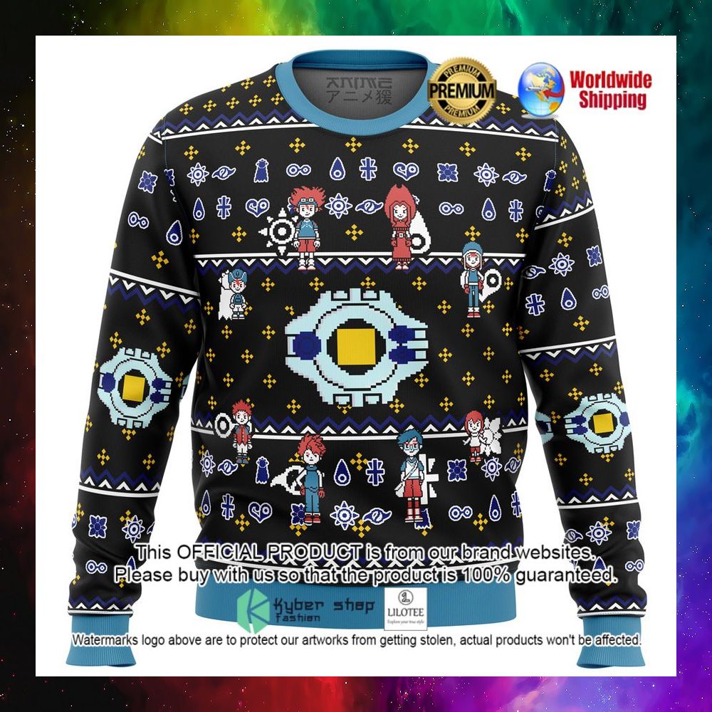 digimon characters christmas sweater 1 74